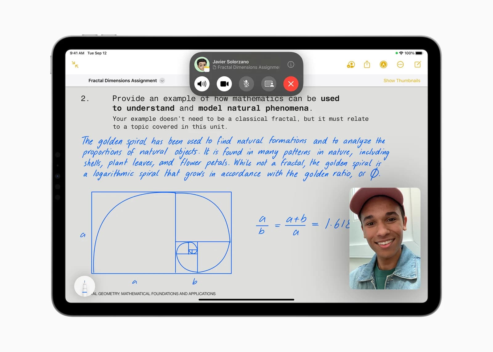 Заметки и совместная работа в iPadOS 17 — иллюстрация Apple