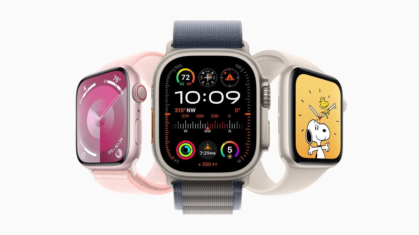 Apple Watch с watchOS 10 — официальное изображение Apple 2023 года