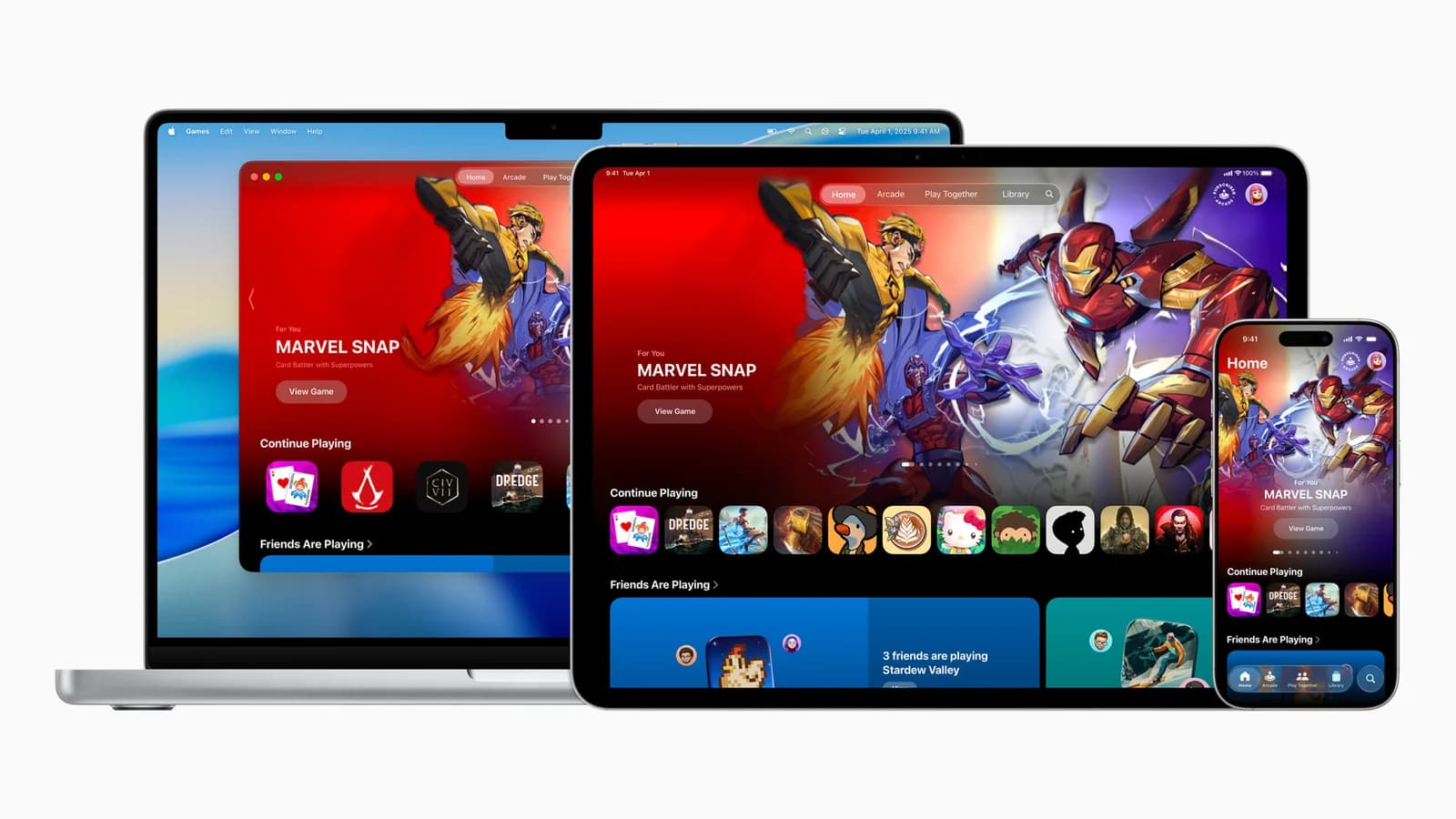 Apple Games на Mac, iPad и iPhone — изображение Apple 2025 года