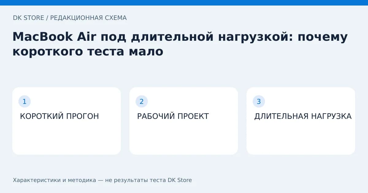 Схема проверки: КОРОТКИЙ ПРОГОН → РАБОЧИЙ ПРОЕКТ → ДЛИТЕЛЬНАЯ НАГРУЗКА