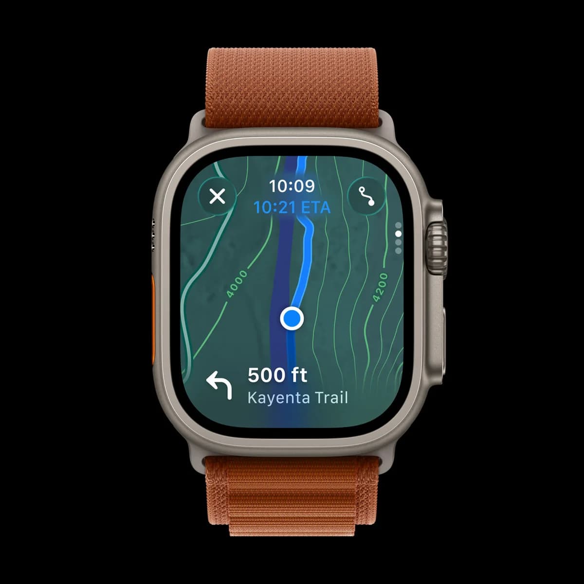 Экран Apple Watch Ultra 3 — иллюстрация Apple