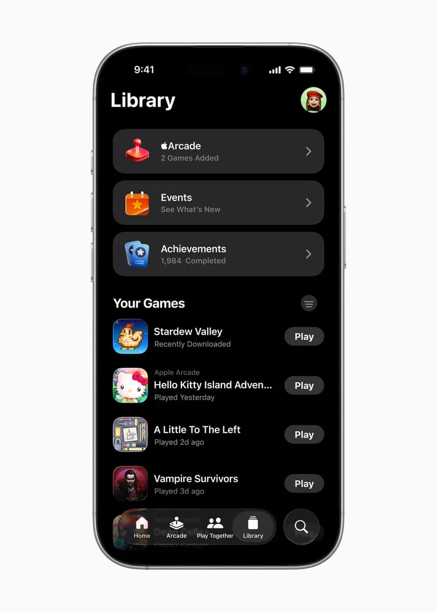 Библиотека Apple Games — изображение Apple