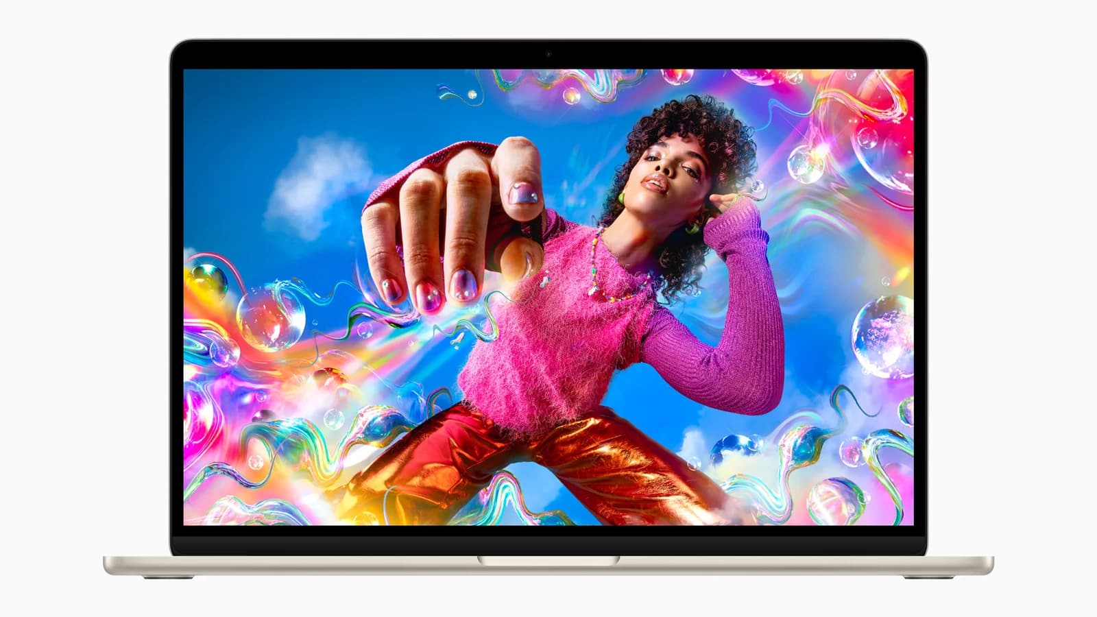 Экран 15,3 дюйма на MacBook Air M2 — изображение Apple
