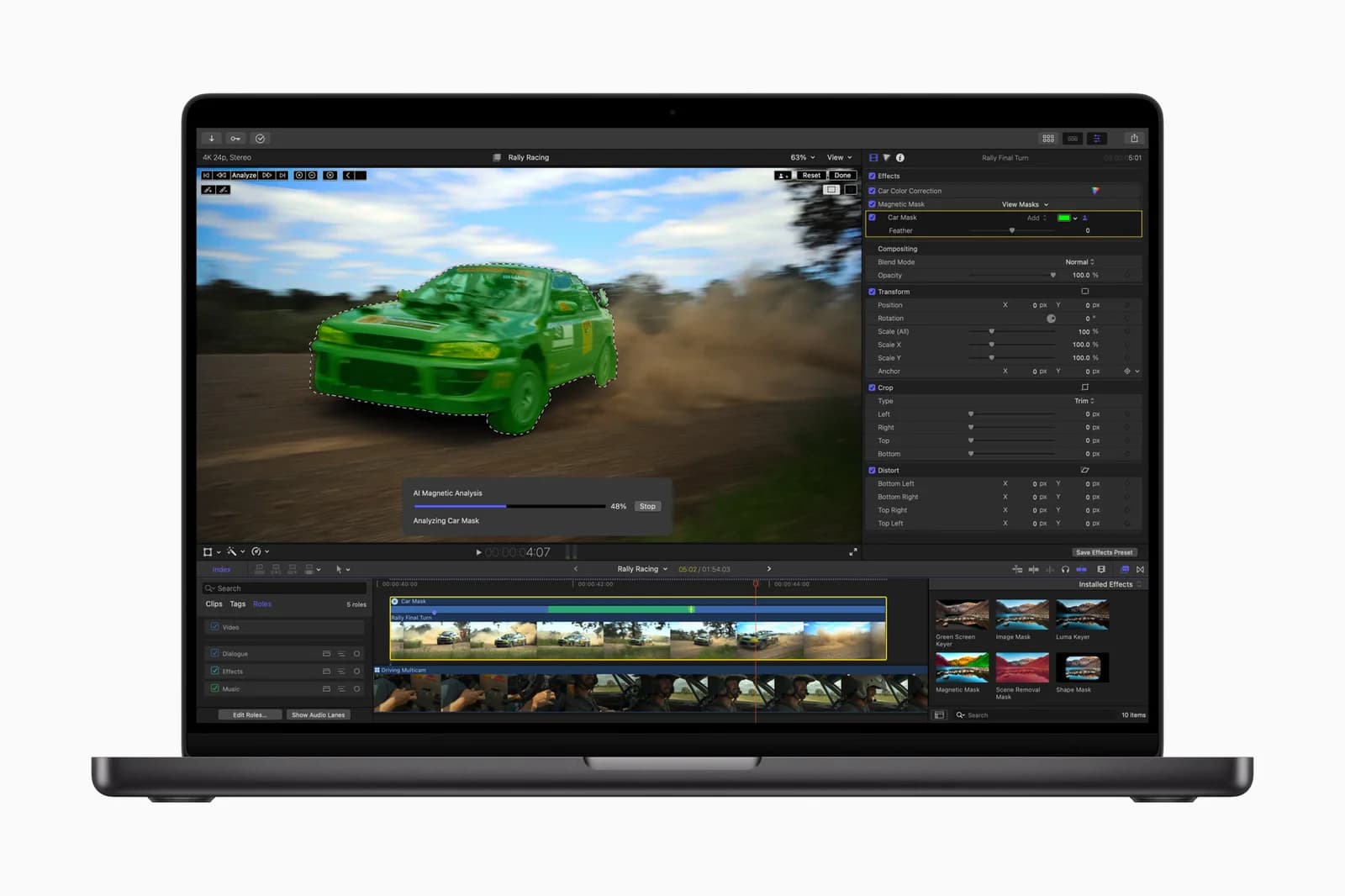 Инструмент Magnetic Mask в Final Cut Pro 11 — иллюстрация Apple