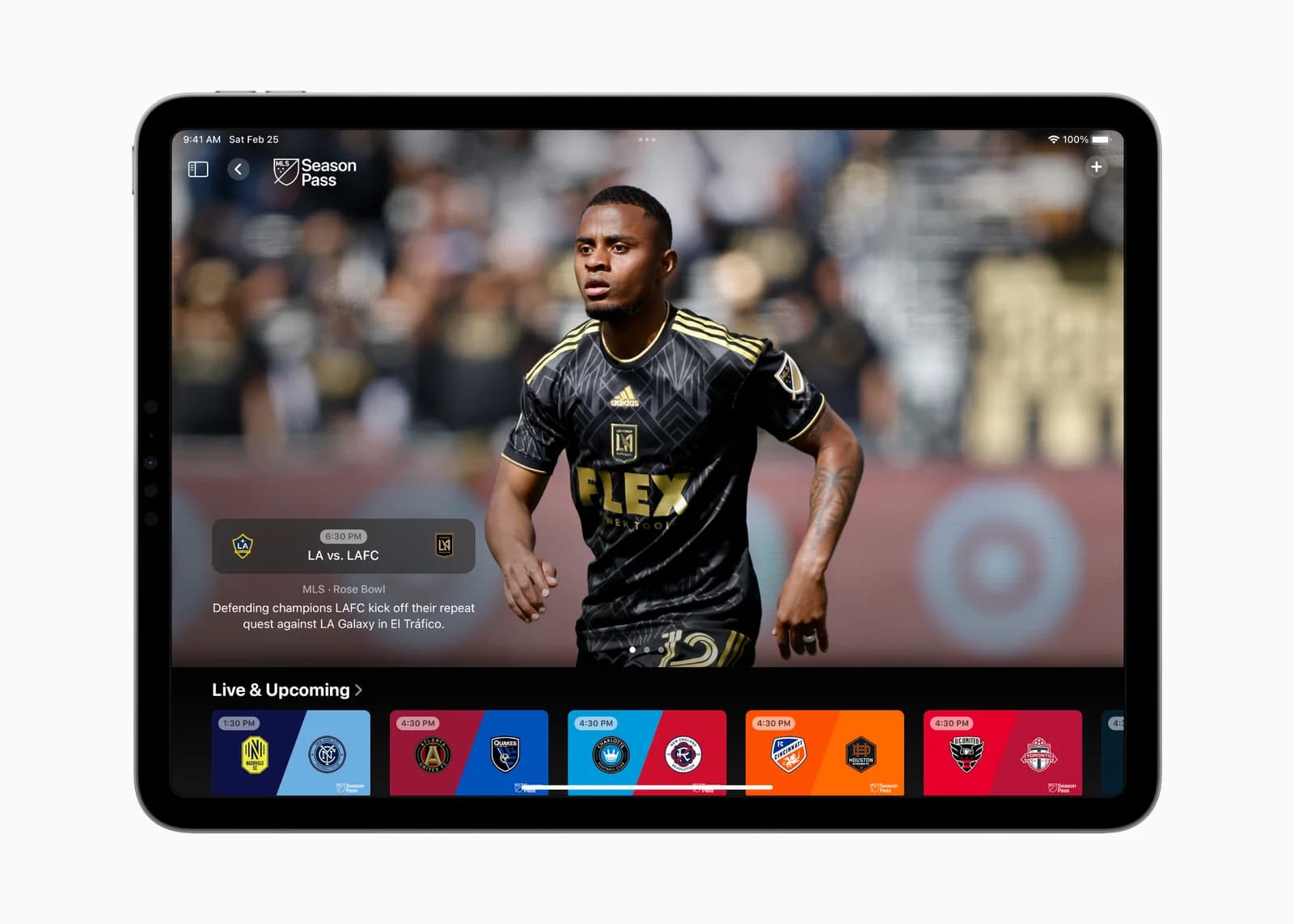 Страница MLS в приложении Apple TV — изображение Apple 2023 года
