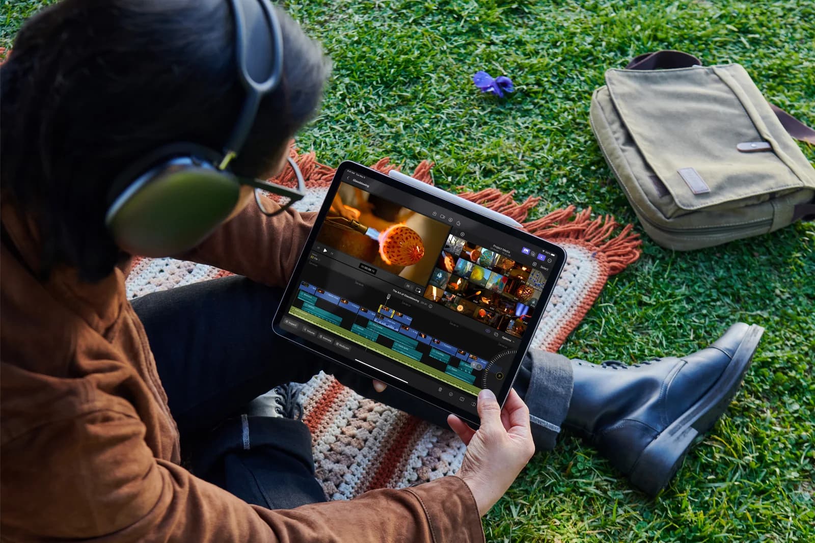 Работа в Final Cut Pro на iPad — изображение Apple к анонсу 2023 года