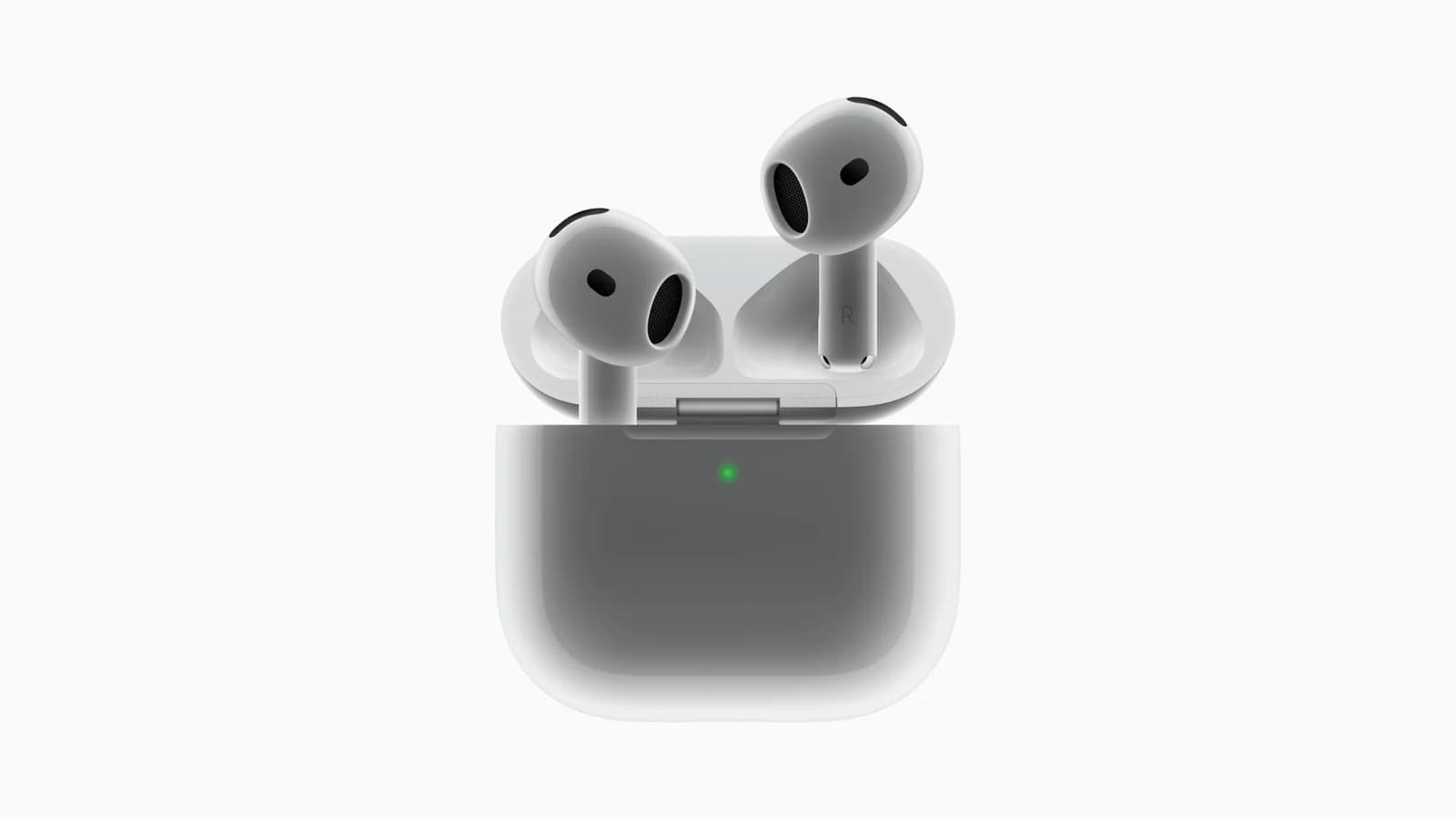 AirPods 4 с футляром — официальное изображение Apple 2024 года