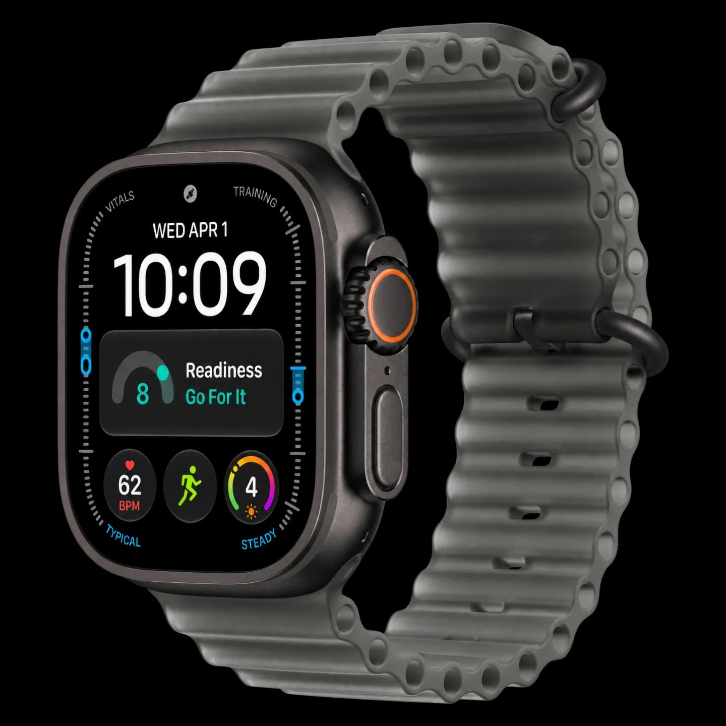 Apple Watch Ultra 4 Black Titanium Ocean Band