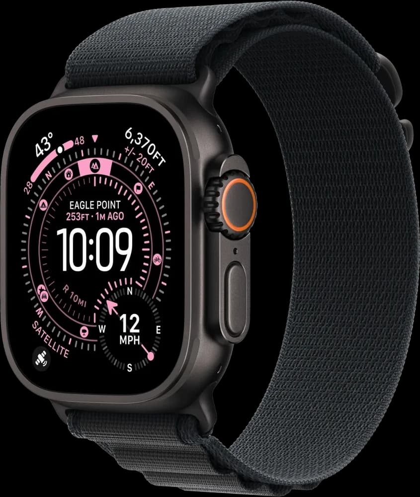 Apple Watch Ultra 3 Чёрный титан 49mm Alpine Loop