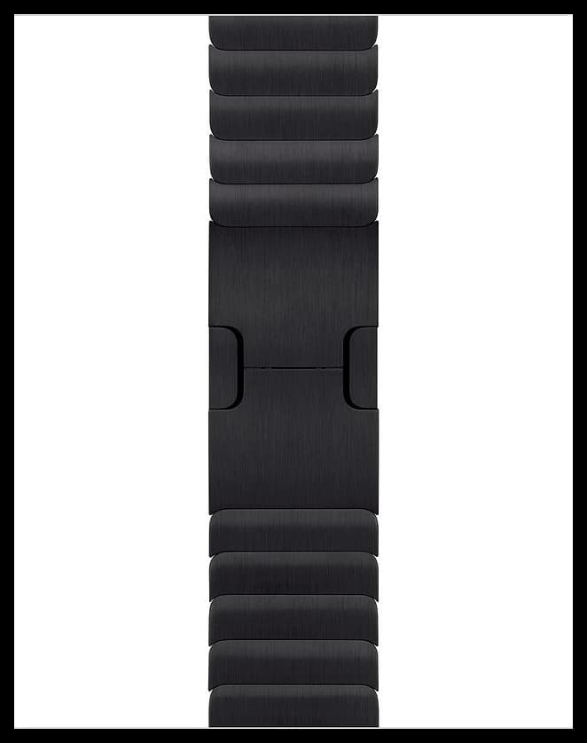 Блочный браслет Link Bracelet Apple Watch 38 | 40 | 41 мм Чёрный