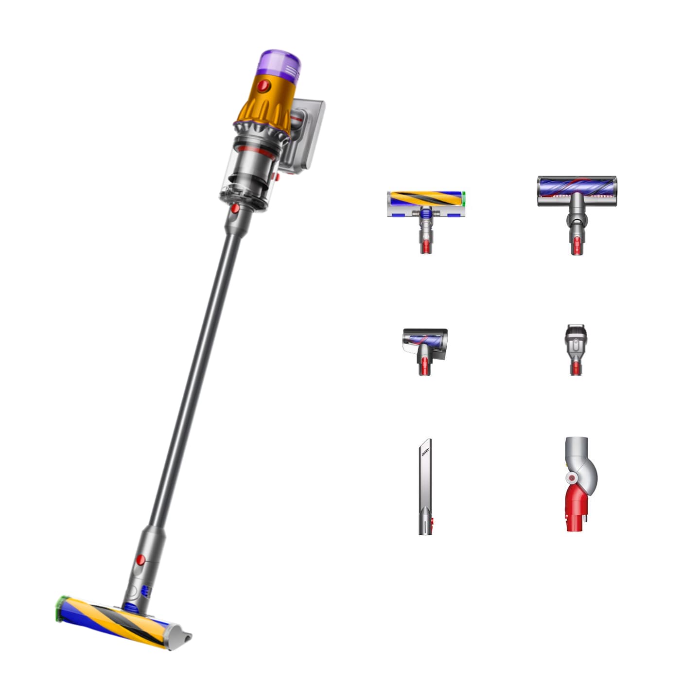 Беспроводной пылесос Dyson V12 Detect Slim Absolute — Yellow/Nickel 