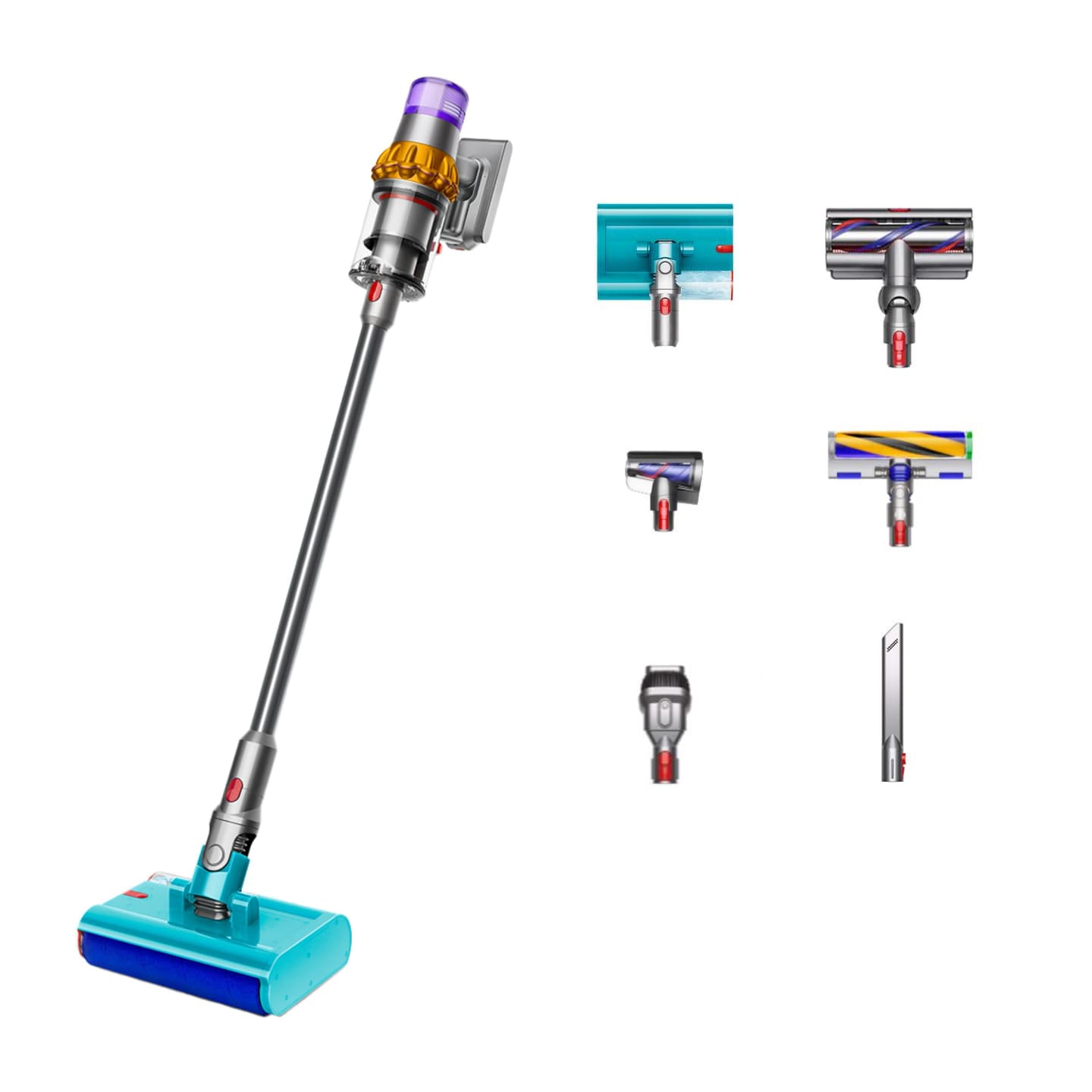 Беспроводной пылесос Dyson V15s Detect Submarine — Yellow/Nickel 