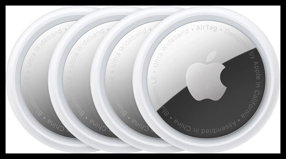 Метка Apple AirTag (1-го поколения) (4 штуки) 