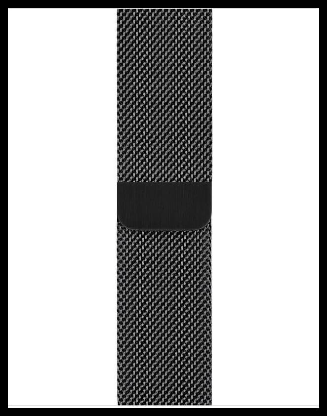 Миланский браслет Milanese Loop Apple Watch 38 | 40 | 41 мм Чёрный