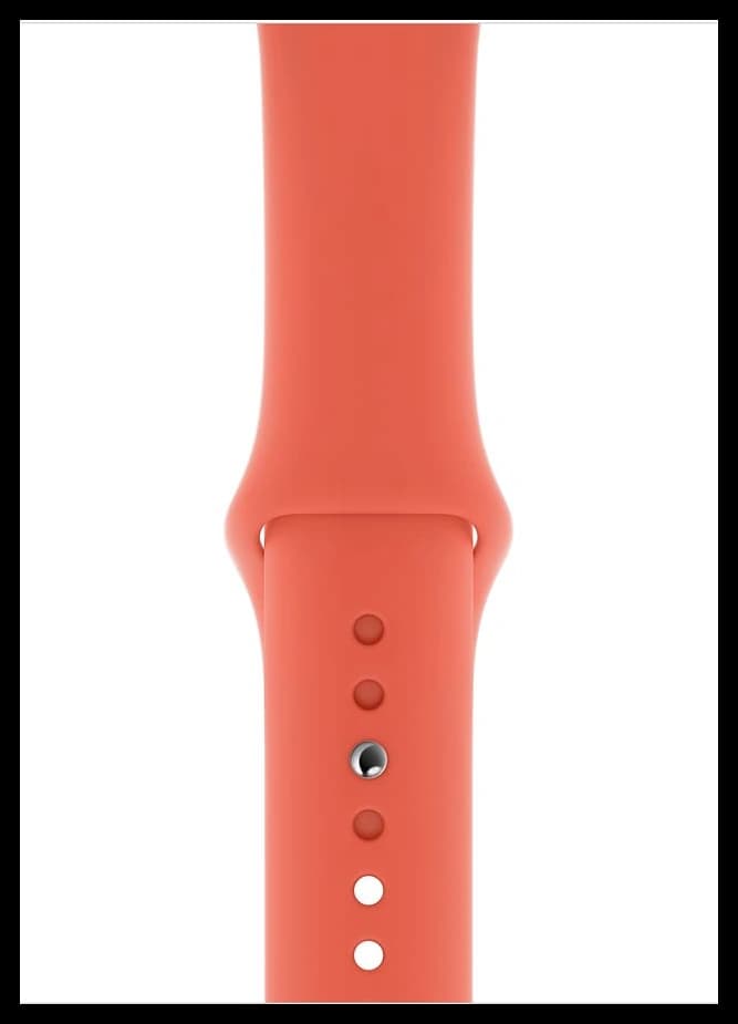 Силиконовый ремешок Sport Band Apple Watch 42 | 44 | 45 | 49 мм Мандариновый