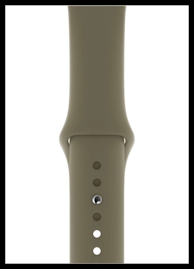 Силиконовый ремешок Sport Band Apple Watch 42 | 44 | 45 | 49 мм Хаки