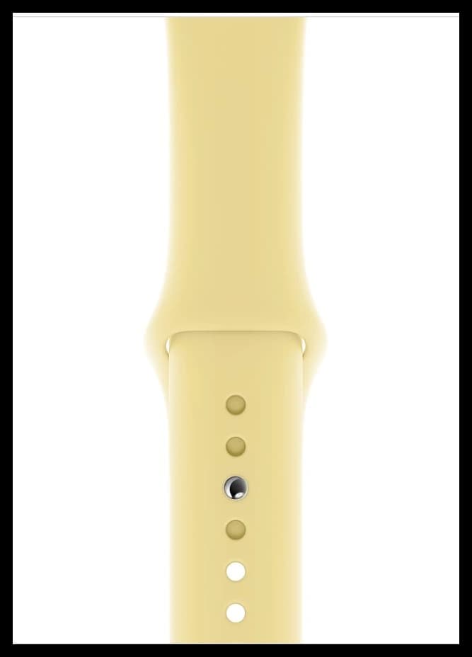 Силиконовый ремешок Sport Band Apple Watch 42 | 44 | 45 | 49 мм Лимонно-кремовый