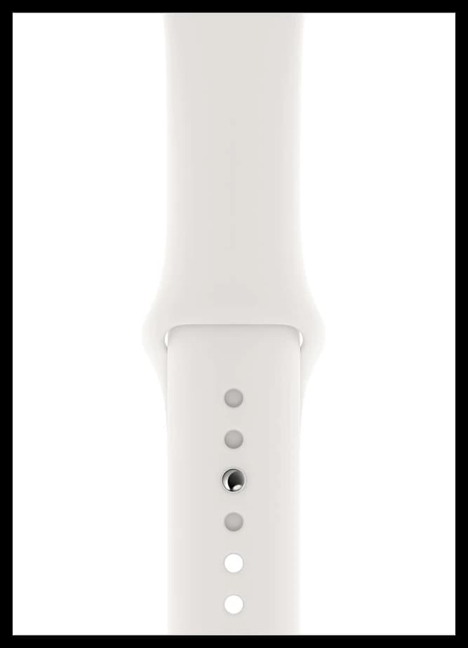 Силиконовый ремешок Sport Band Apple Watch 42 | 44 | 45 | 49 мм Белый