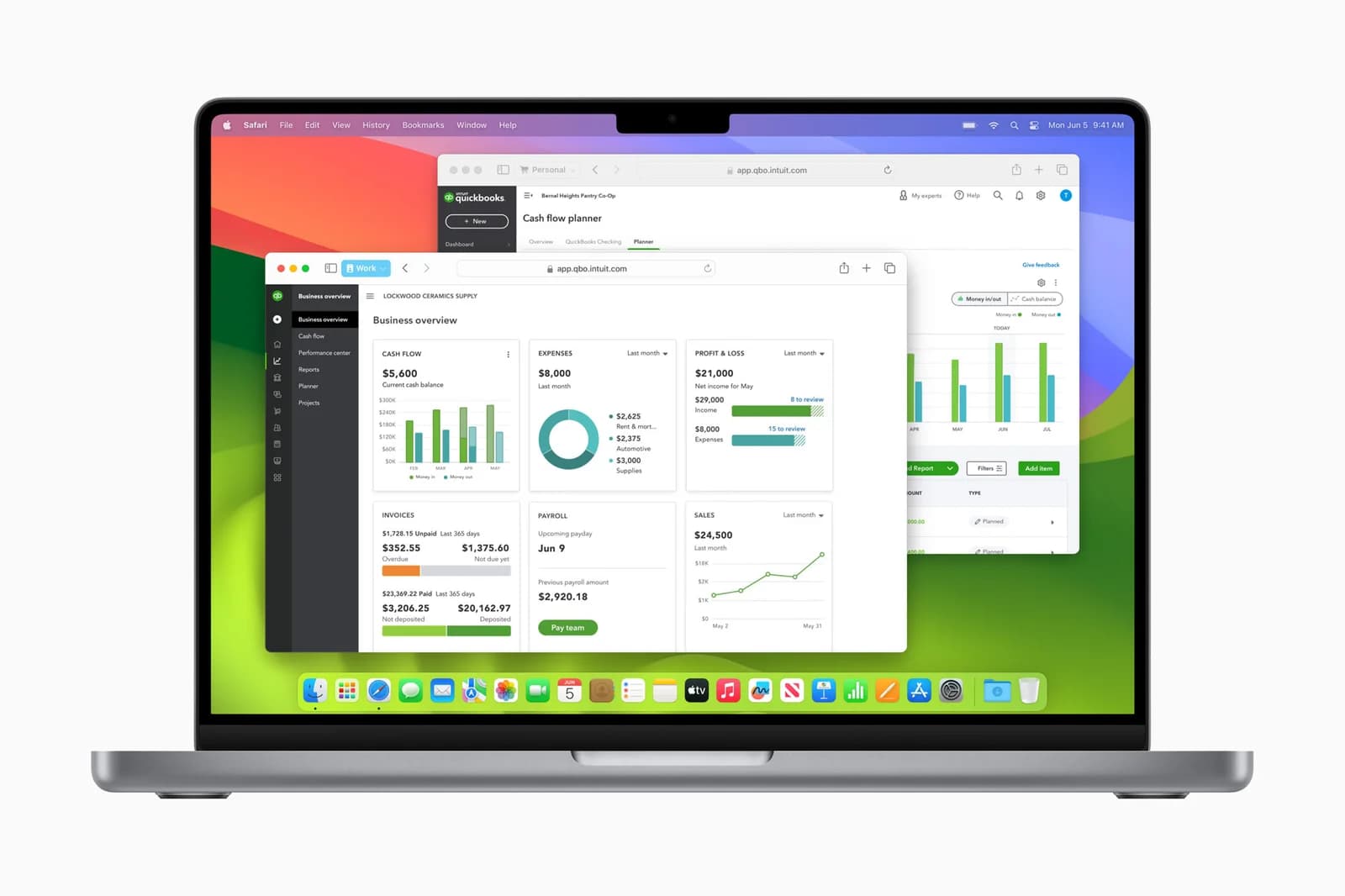 Разные профили Safari на Mac — официальная иллюстрация Apple