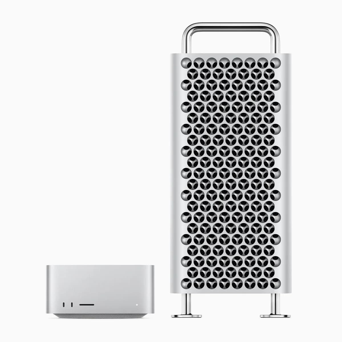 Mac Pro и Mac Studio — официальное изображение Apple к анонсу 2023 года