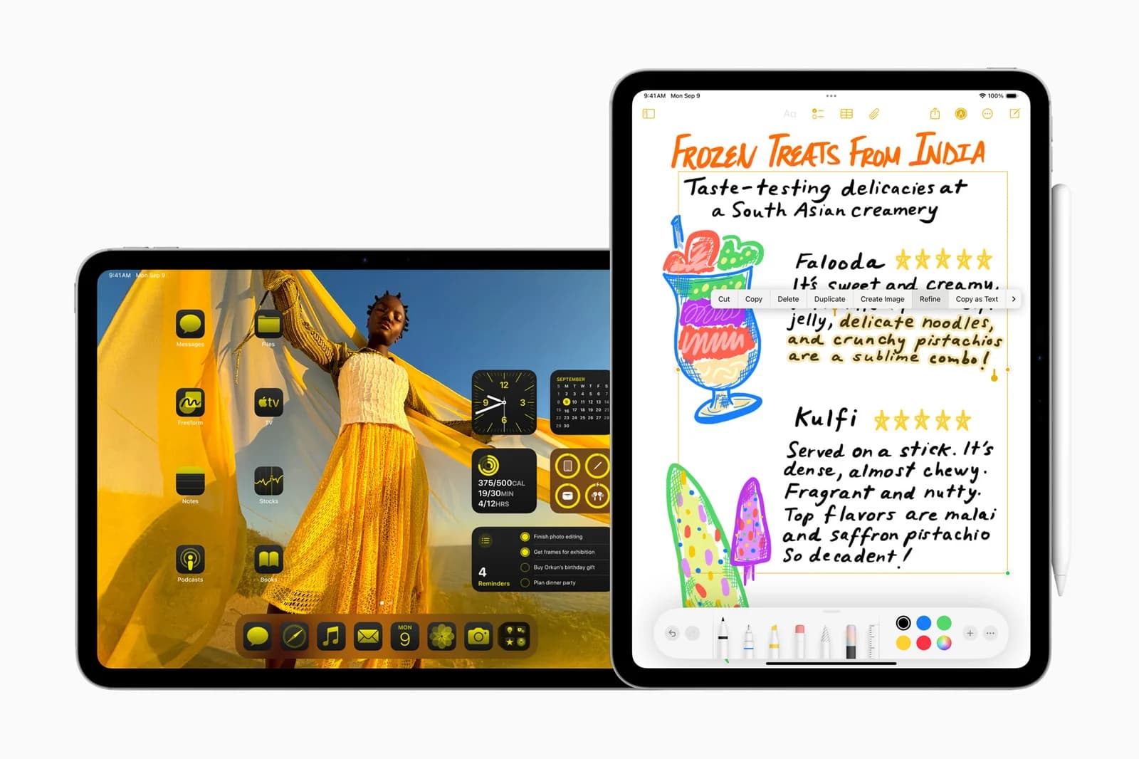 iPadOS 18 на iPad — официальное изображение Apple 2024 года